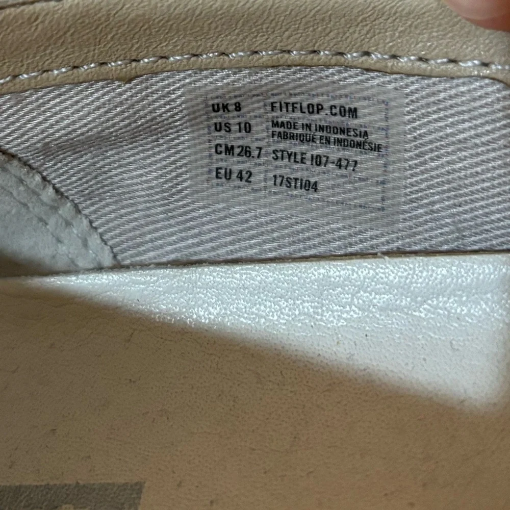 FitFlop Superskate Silver Comfort Loafer Sneaker Size 10 - Picture 9 of 12